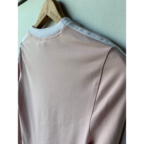 Small, Adidas, Essentials blush beige 3 stripe long sleeve - Picture 10 of 14